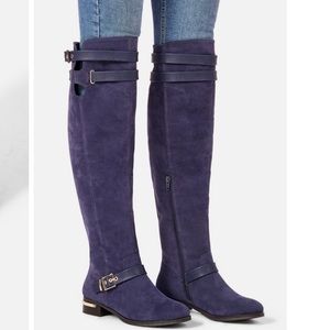 Just Fab navy women’s riding boots size 7